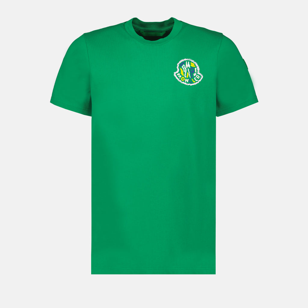T-shirts T-shirt à logo Moncler Vert Homme