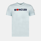 T-shirts T-shirt à logos Moncler Bleu Homme