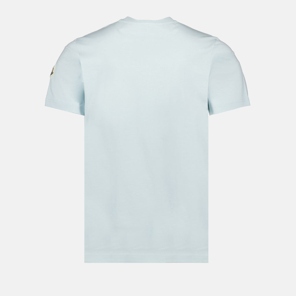T-shirts T-shirt à logos Moncler Bleu Homme