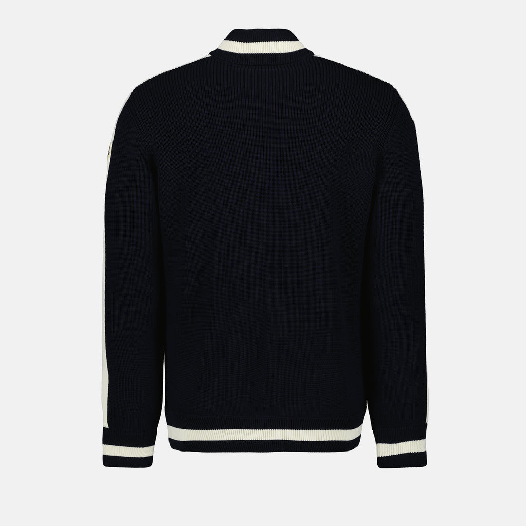 Vestes Veste bi-matière Moncler Bleu Homme