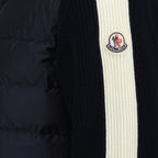 Vestes Veste bi-matière Moncler Bleu Homme