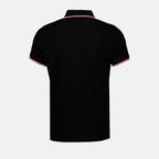 Polos Polo à logo et liseré Moncler Negro Homme