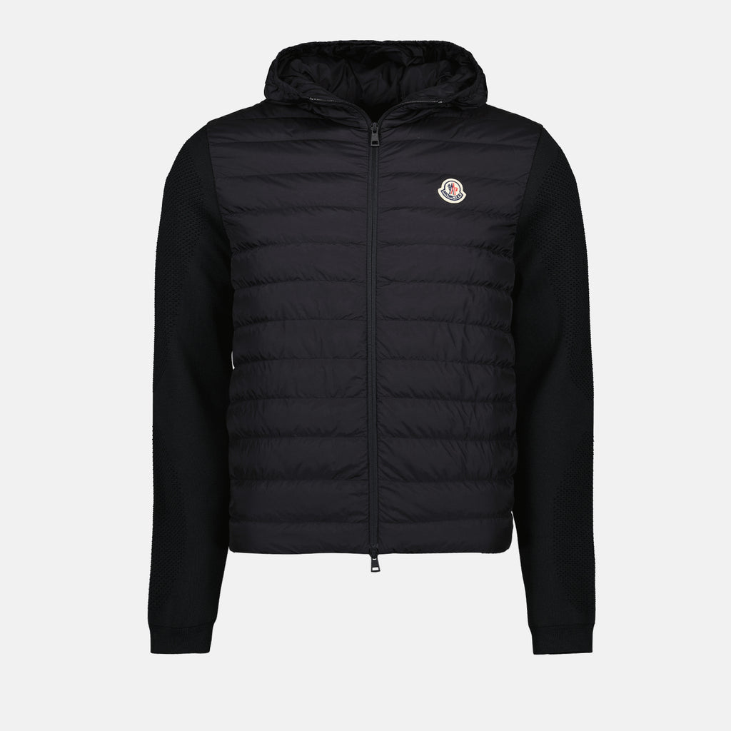 Vestes Veste bi-matière Moncler Noir Homme
