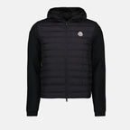 Vestes Veste bi-matière Moncler Noir Homme