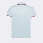 Polos Polo à logo et liseré Moncler Azul Homme