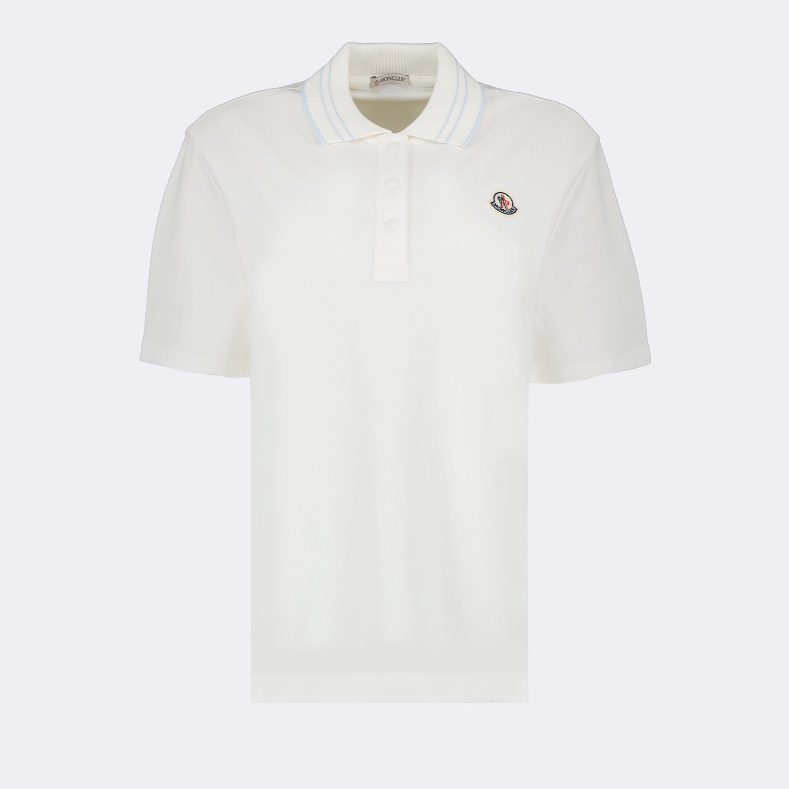 Polos Polo com Logo Moncler Branco Femme