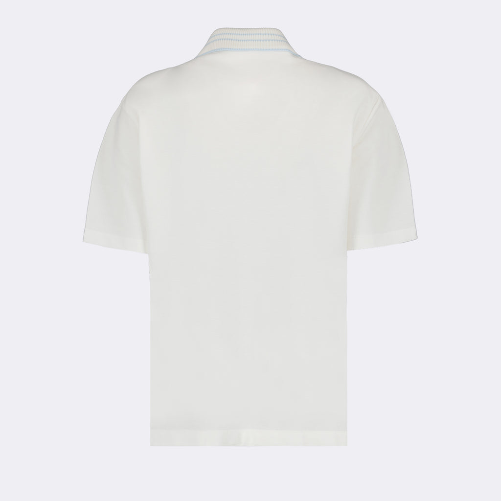 Polos Polo com Logo Moncler Branco Femme
