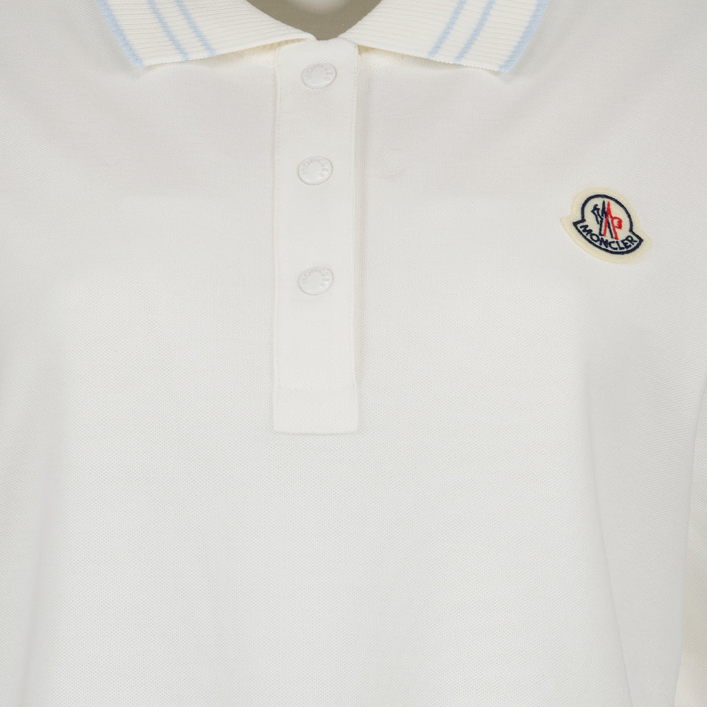 Polos Polo com Logo Moncler Branco Femme