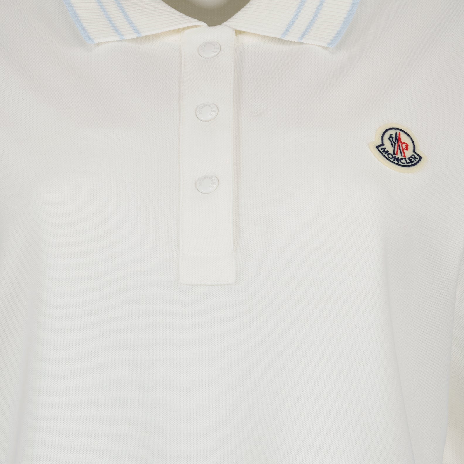 Polos Polo com Logo Moncler Branco Femme