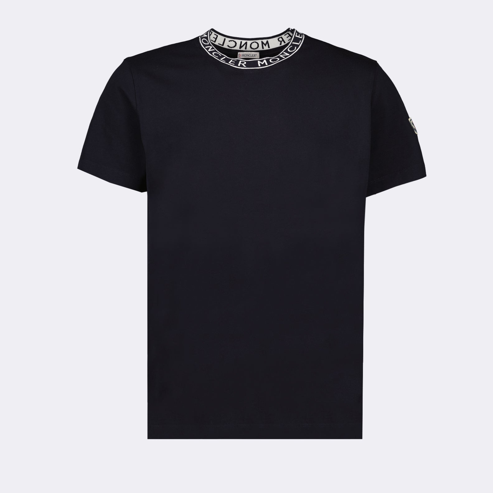 T-shirts T-shirt à logo Moncler Bleu Homme