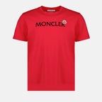 T-shirts T-shirt à logos Moncler Rouge Homme