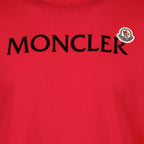 T-shirts T-shirt à logos Moncler Rouge Homme