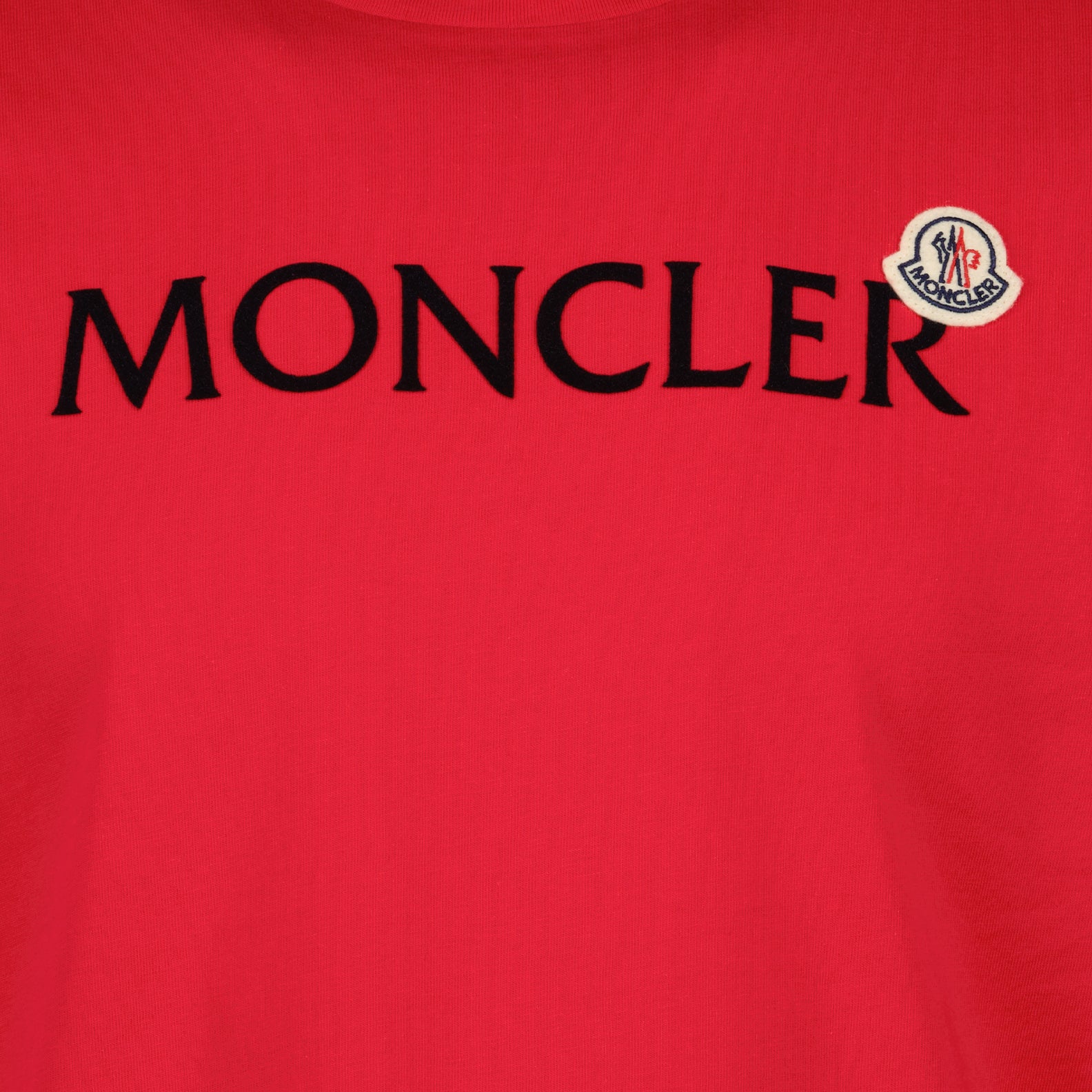 T-shirts T-shirt à logos Moncler Rouge Homme