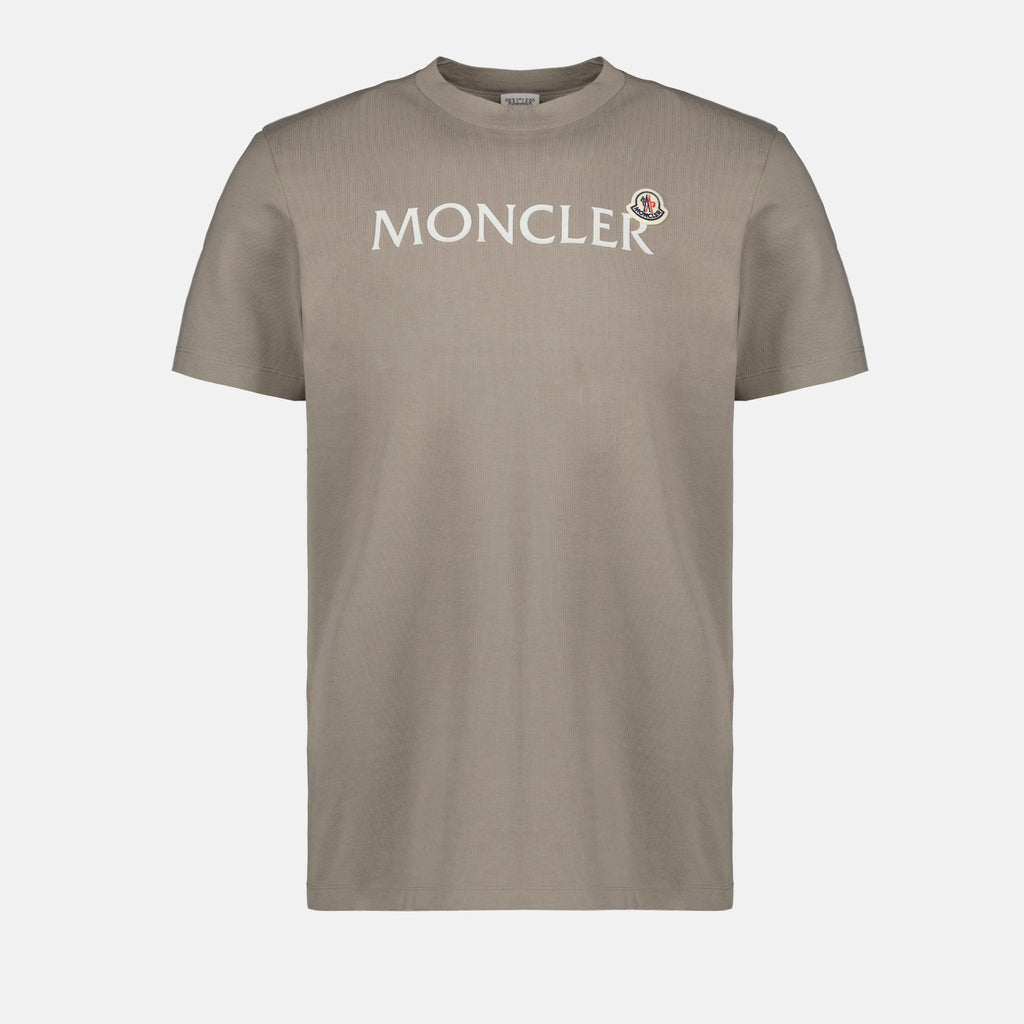 T-shirts T-shirt à logos Moncler Marron Homme