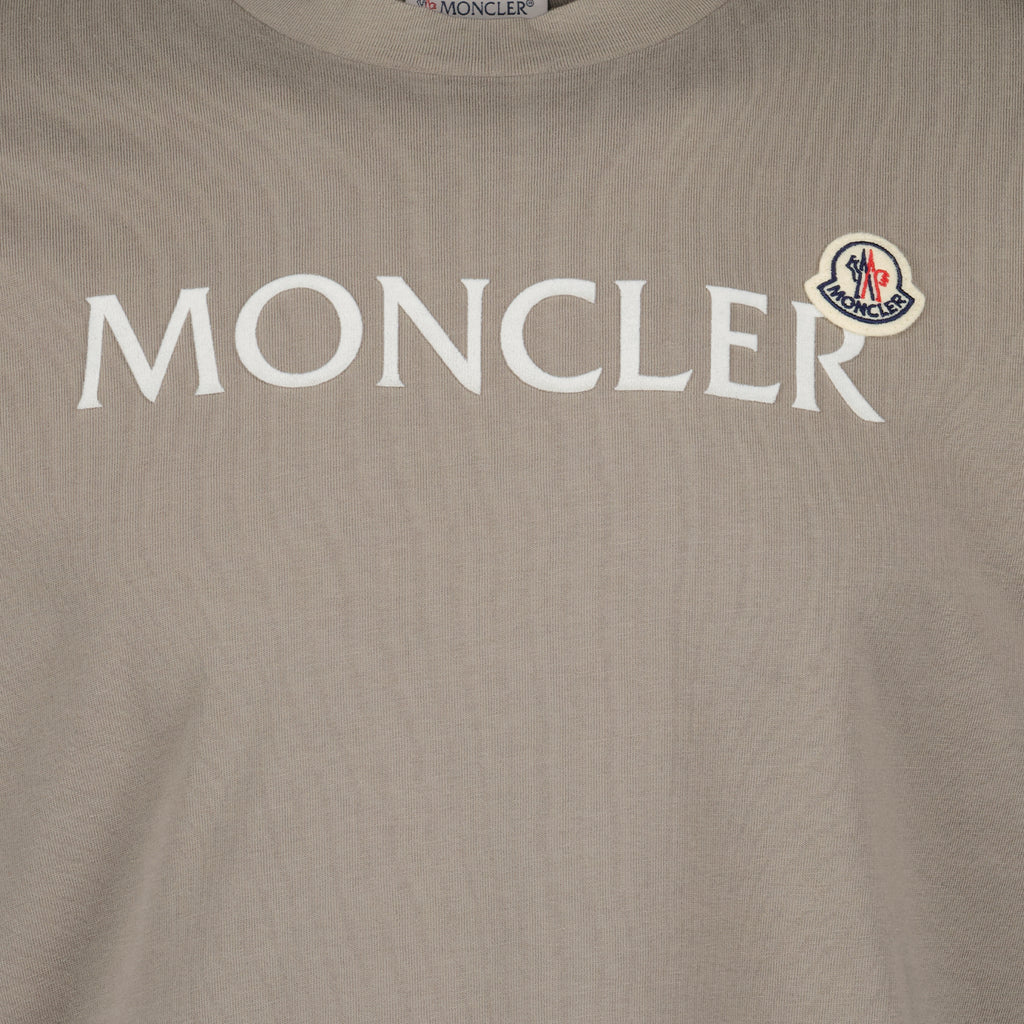 T-shirts T-shirt à logos Moncler Marron Homme