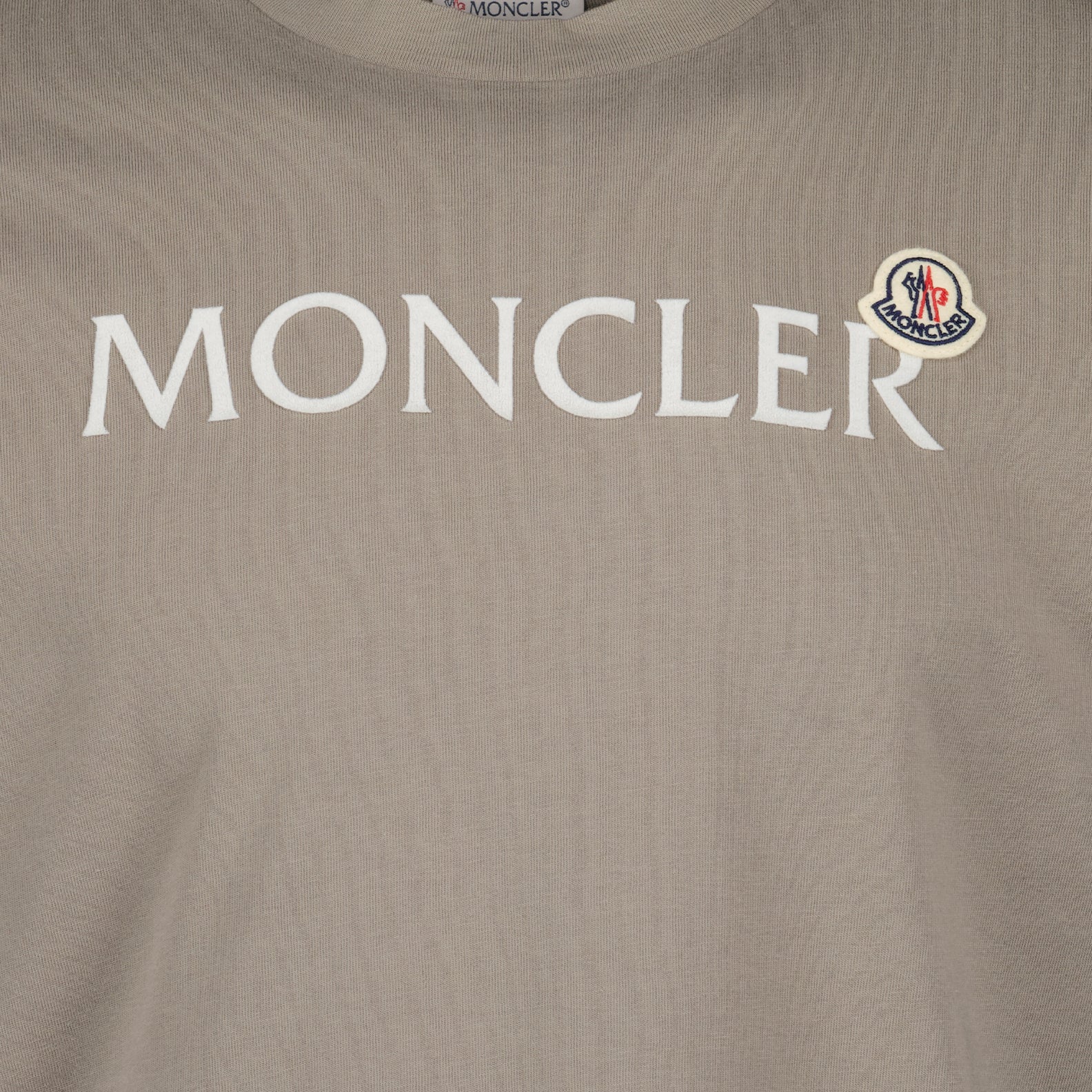 T-shirts T-shirt à logos Moncler Marron Homme
