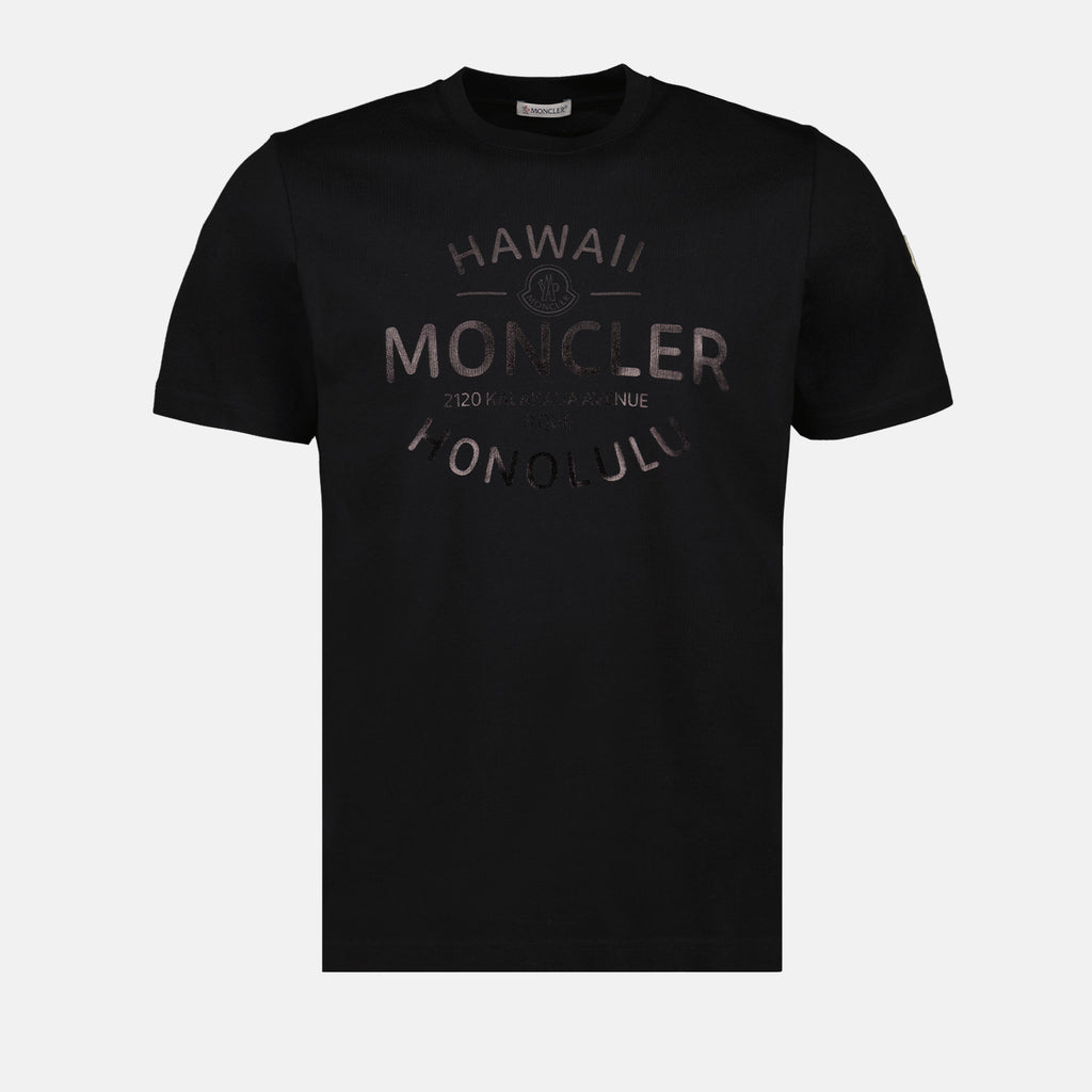 T-shirts T-shirt à logo imprimé Moncler Noir Homme