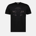 T-shirts T-shirt à logo imprimé Moncler Noir Homme