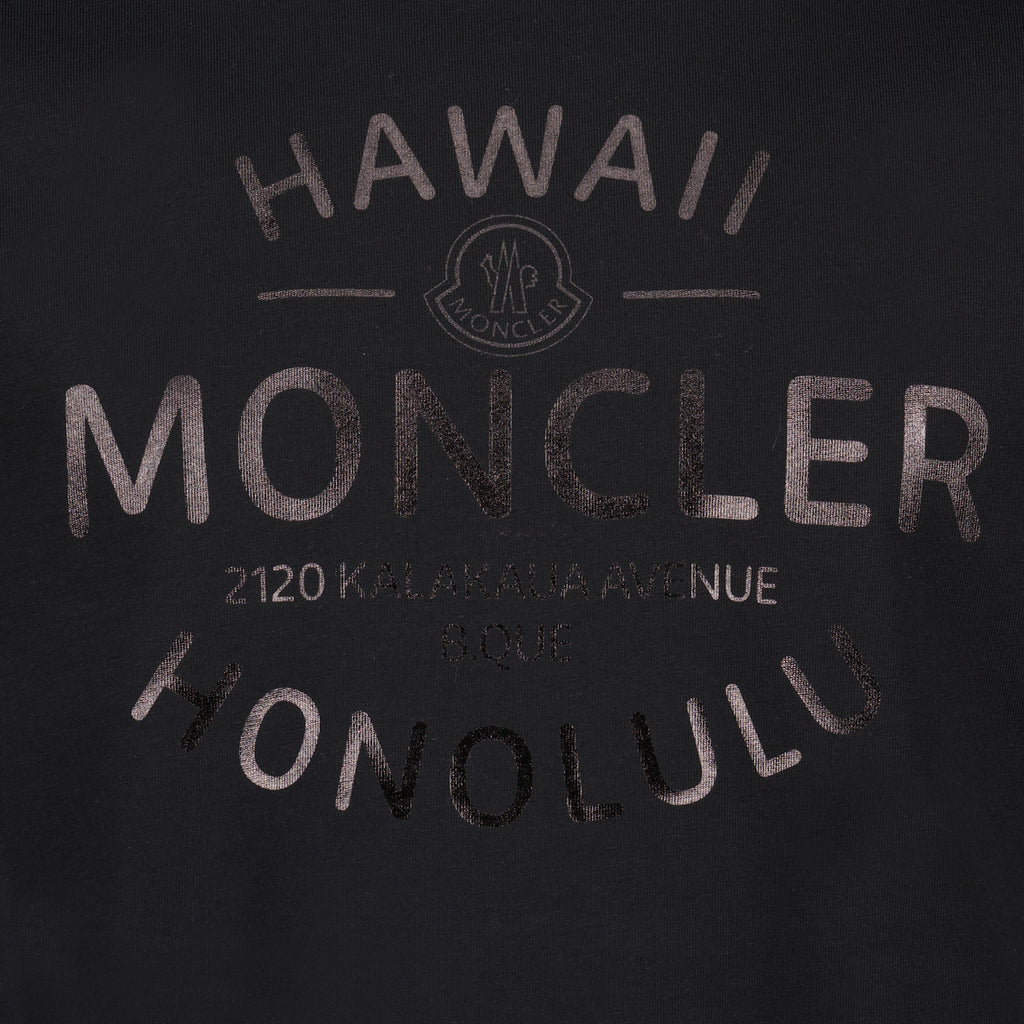 T-shirts T-shirt à logo imprimé Moncler Noir Homme