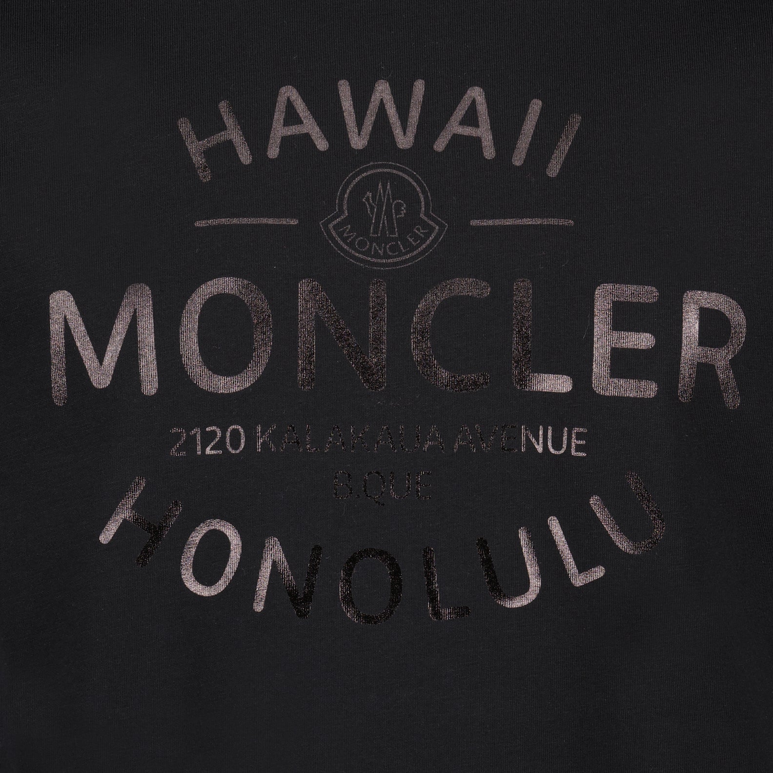 T-shirts T-shirt à logo imprimé Moncler Noir Homme