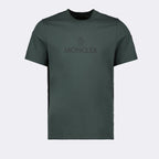 T-shirts T-shirt à logos Moncler Vert Homme