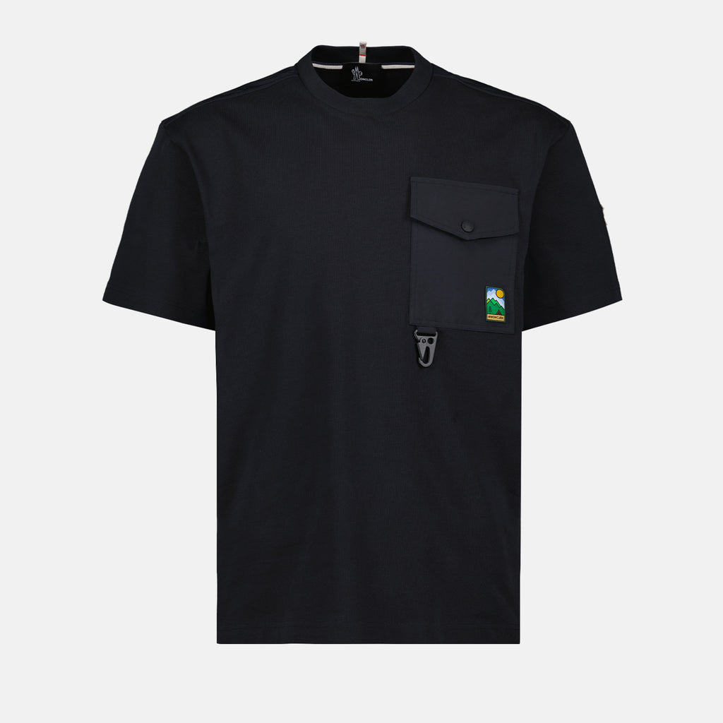 T-Shirts T-Shirt mit Tasche Moncler Grenoble Schwarz Homme