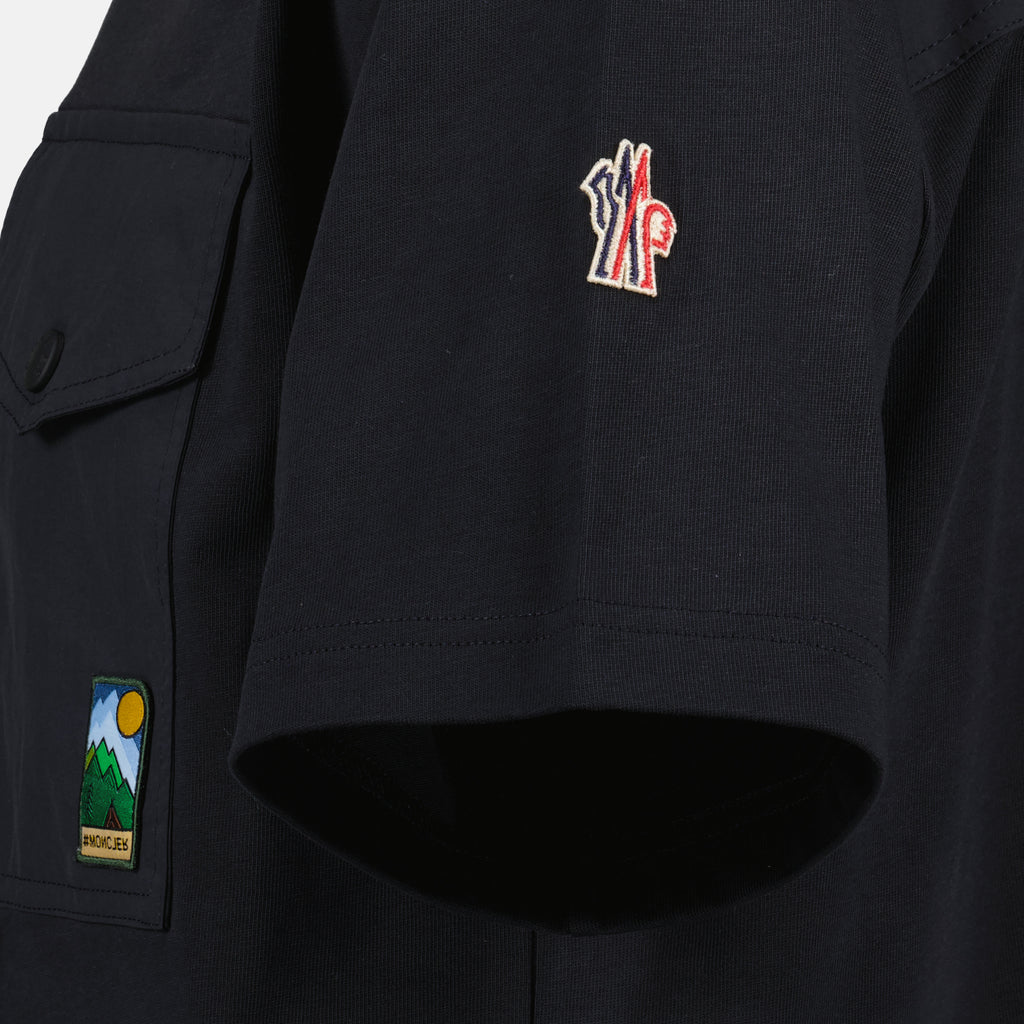 T-Shirts T-Shirt mit Tasche Moncler Grenoble Schwarz Homme