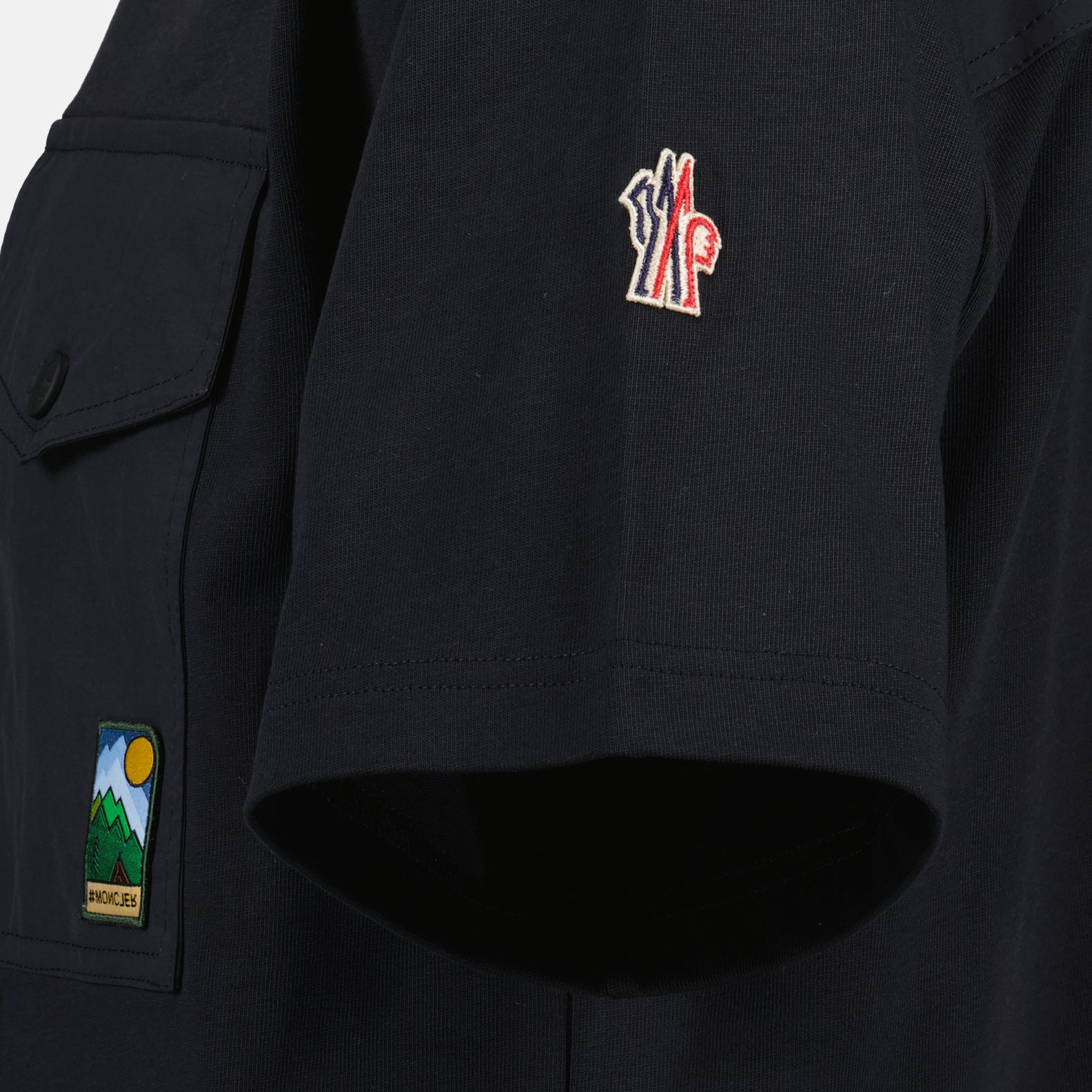 T-shirts T-shirt à poche Moncler Grenoble Noir Homme