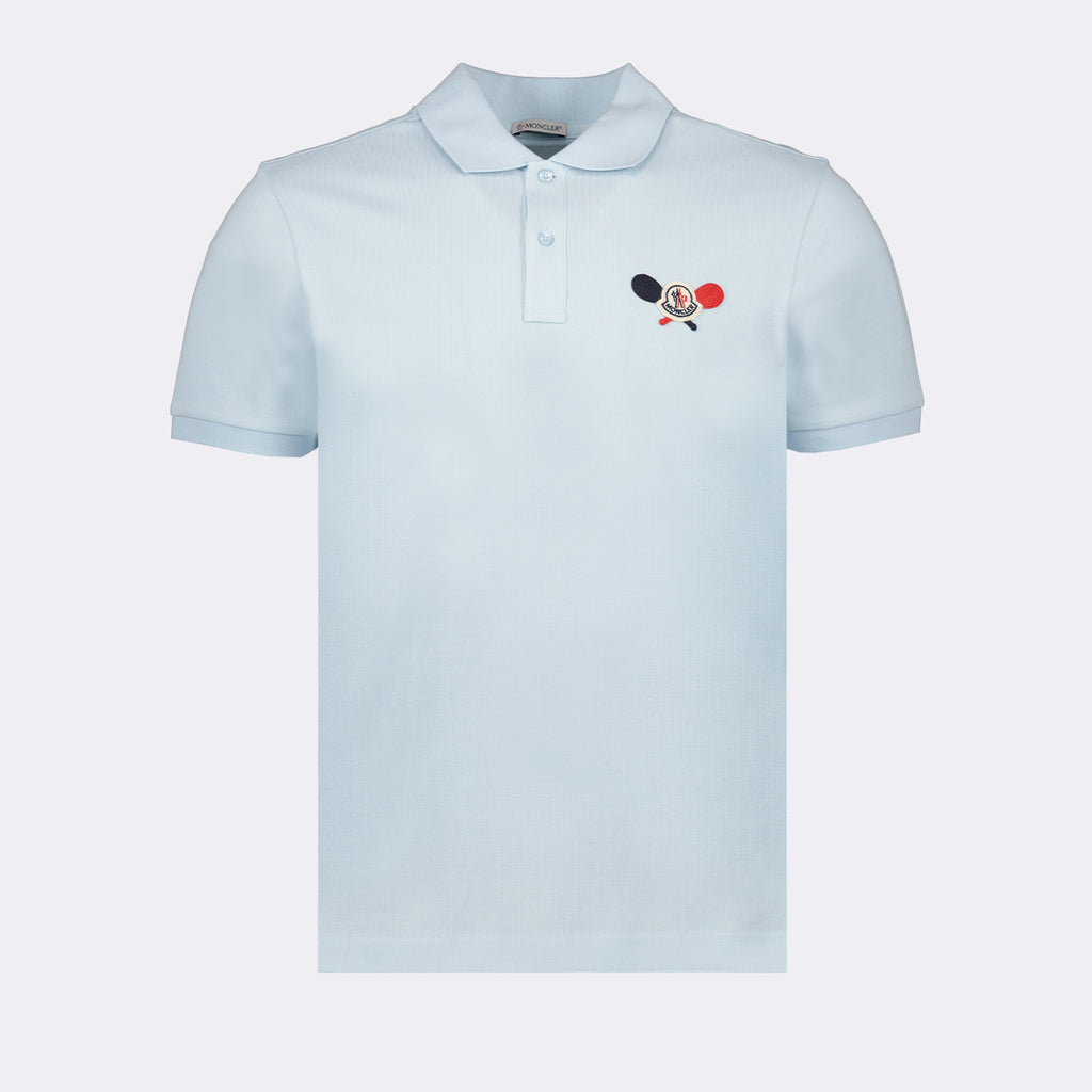Polos Polo à logo raquettes Moncler Azul Homme