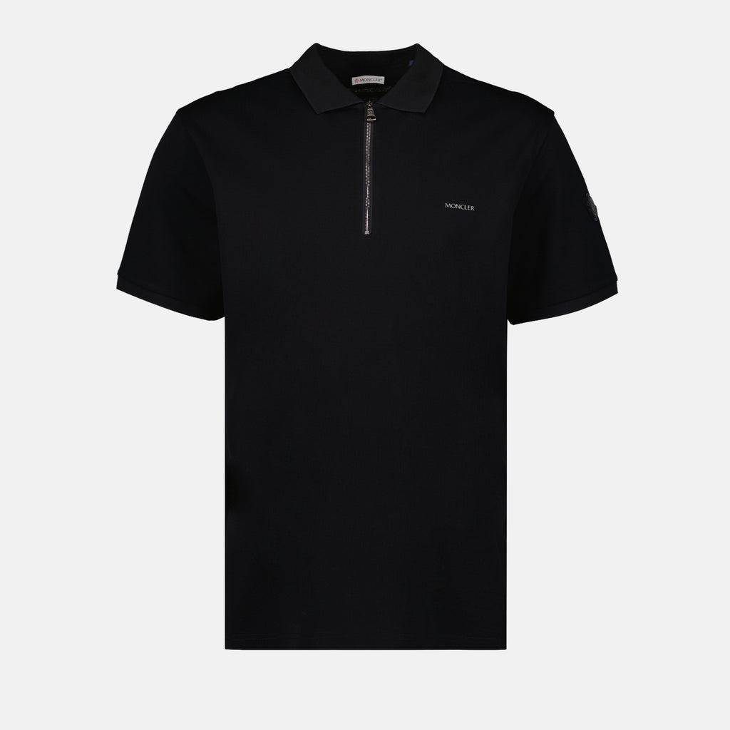 Polos Polo à zip Moncler Preto Homme