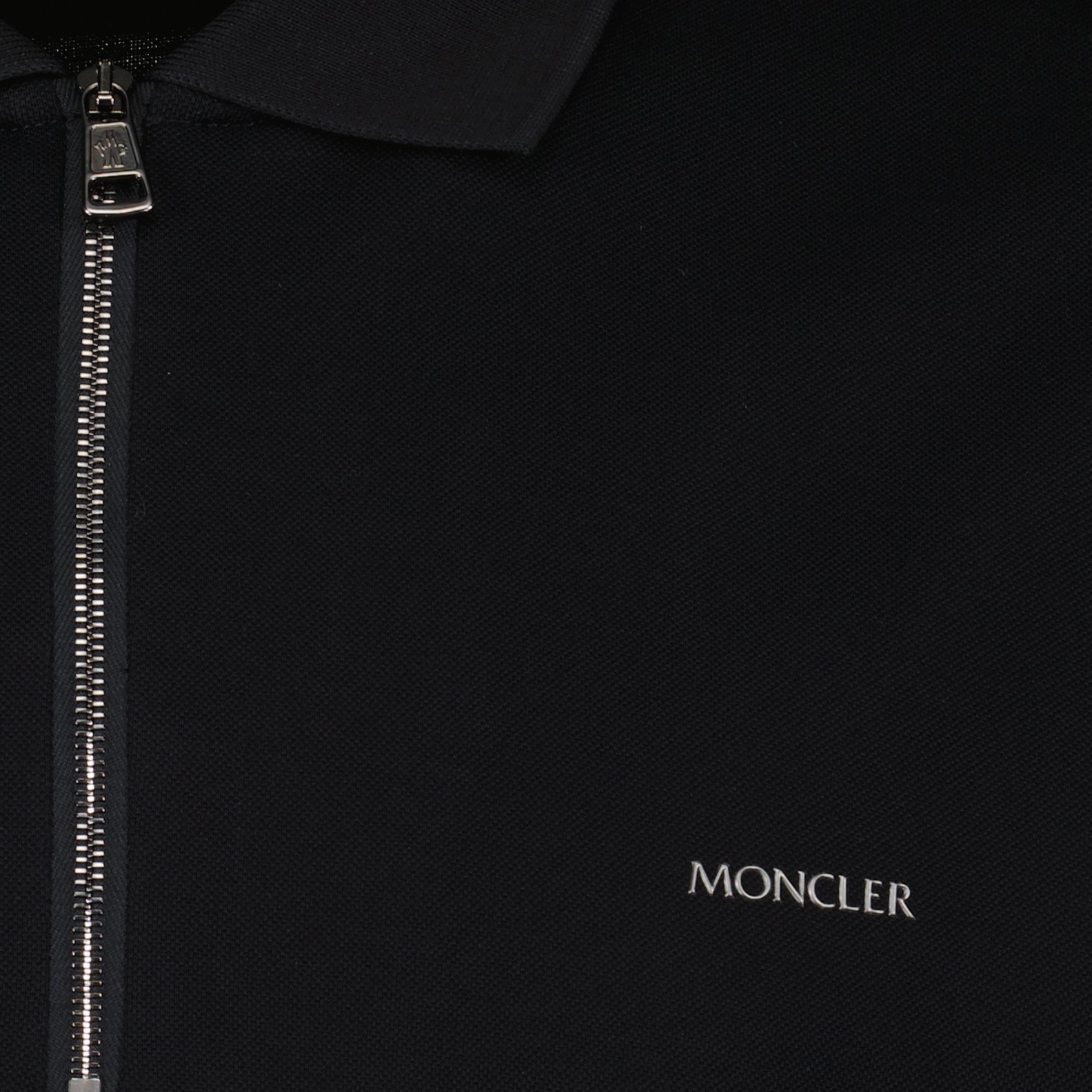Polos Polo à zip Moncler Negro Homme