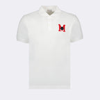 Polos Polo à logo M Moncler Branco Homme