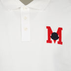 Polos Polo à logo M Moncler Branco Homme