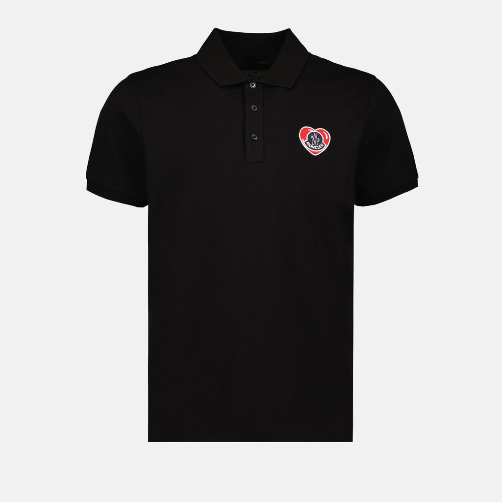 Polos Polo à logo coeur Moncler Preto Homme