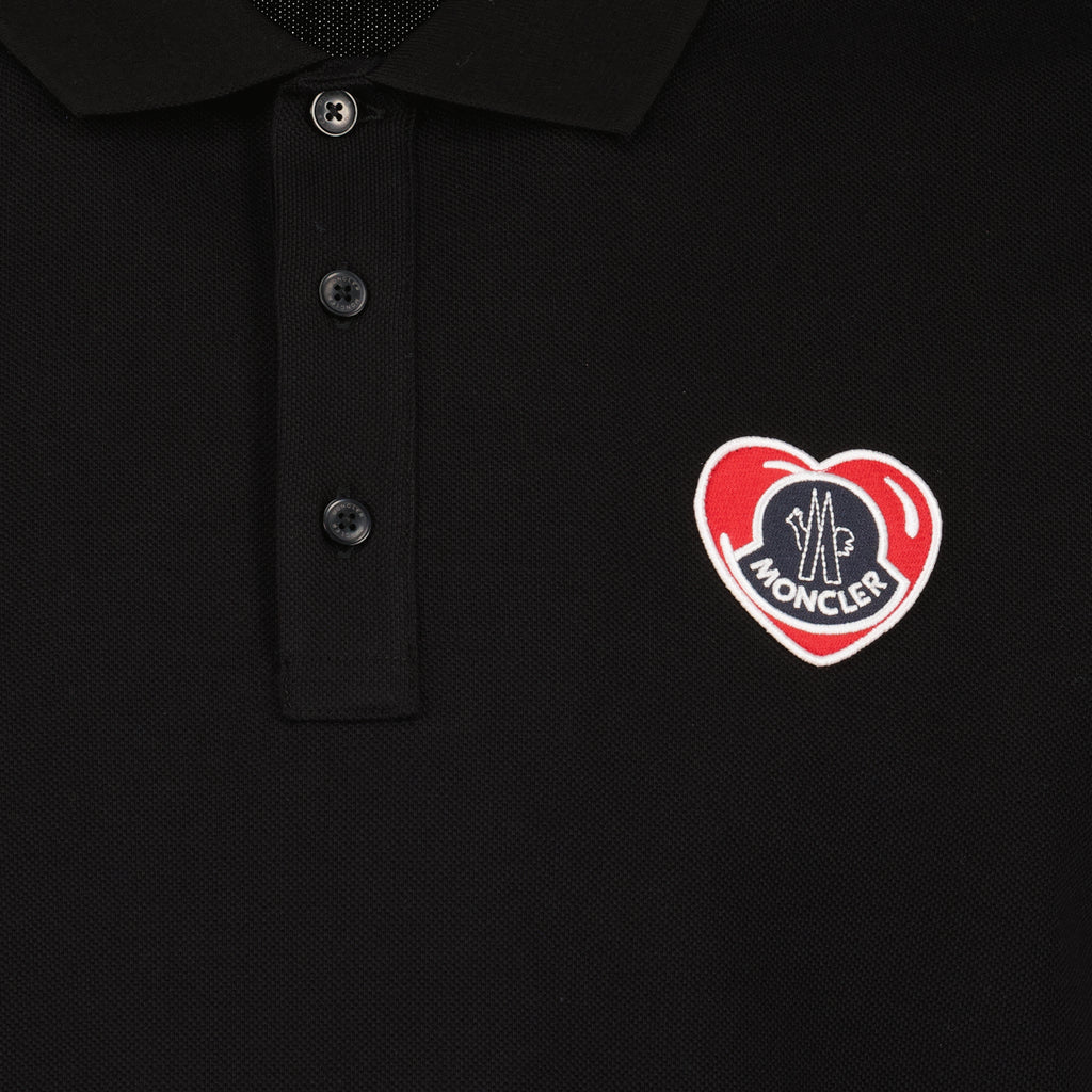 Polos Polo à logo coeur Moncler Preto Homme