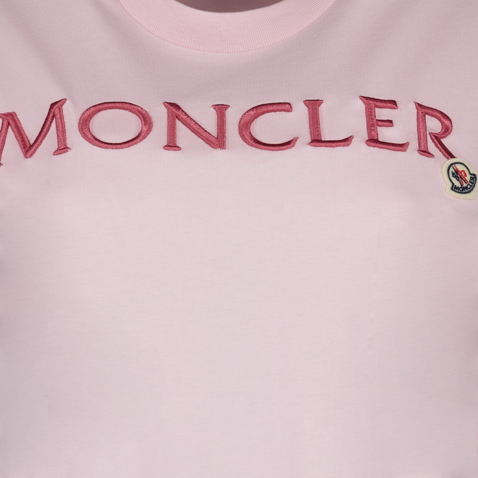 T-shirts T-shirt à logos Moncler Rose Femme