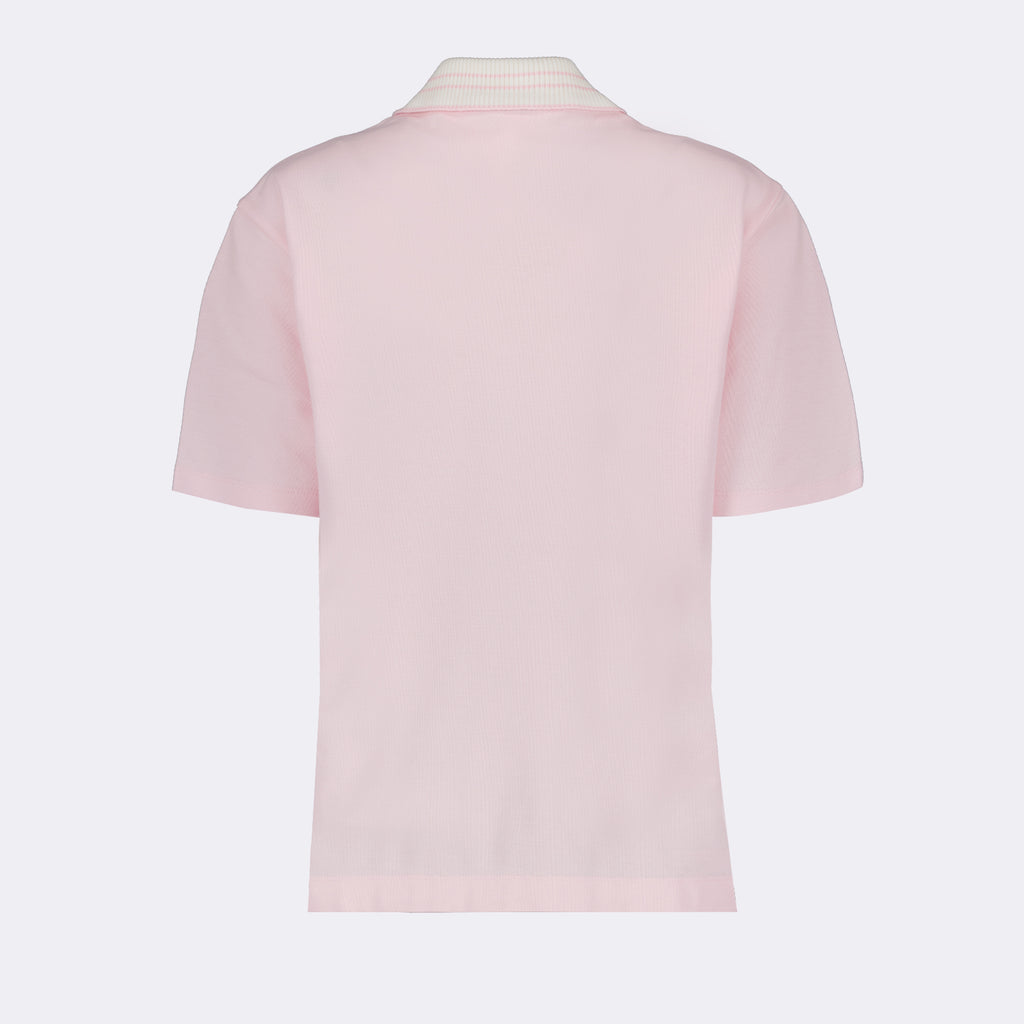Polo shirts Logo polo shirt Moncler Pink Women