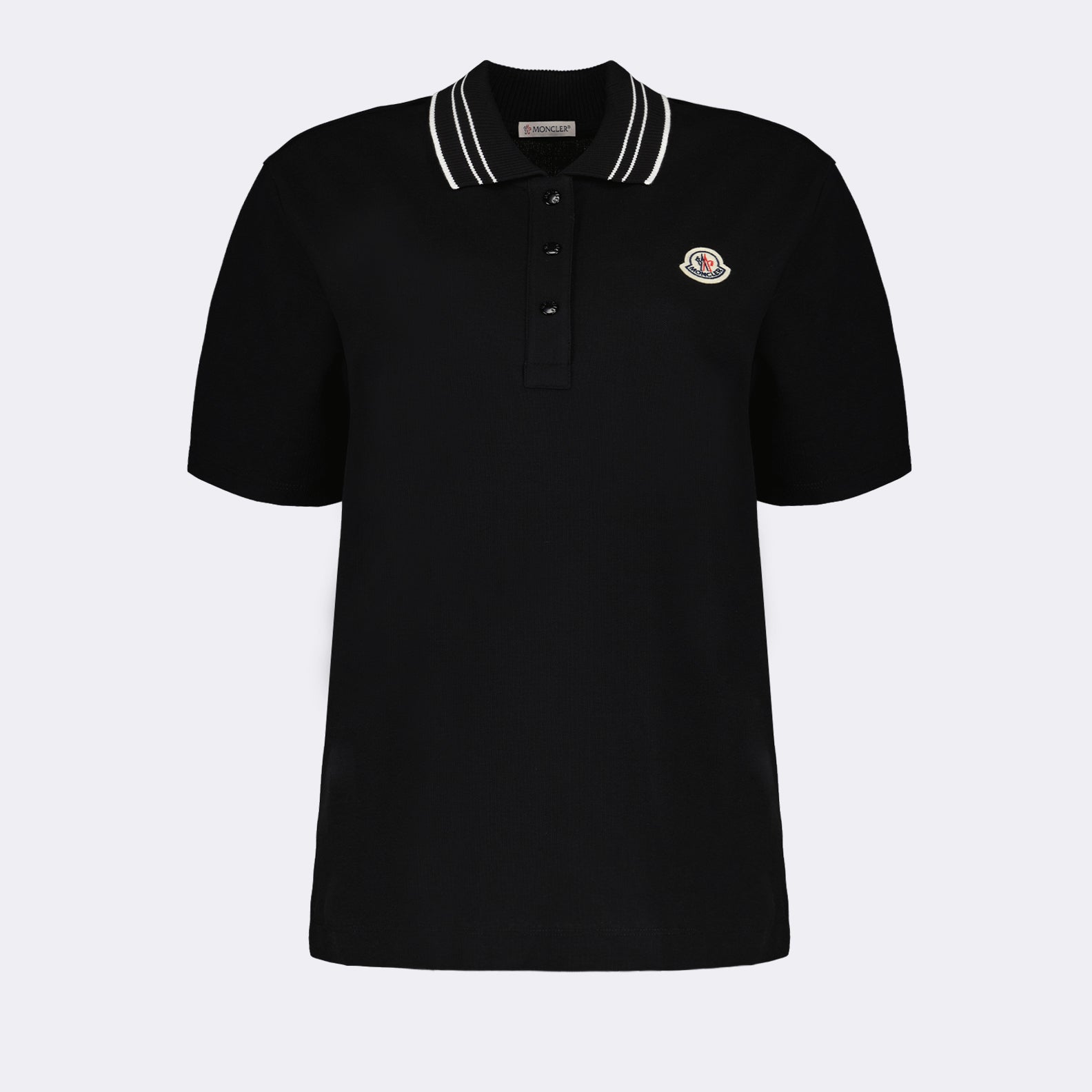Polos Polo à logo Moncler Preto Femme