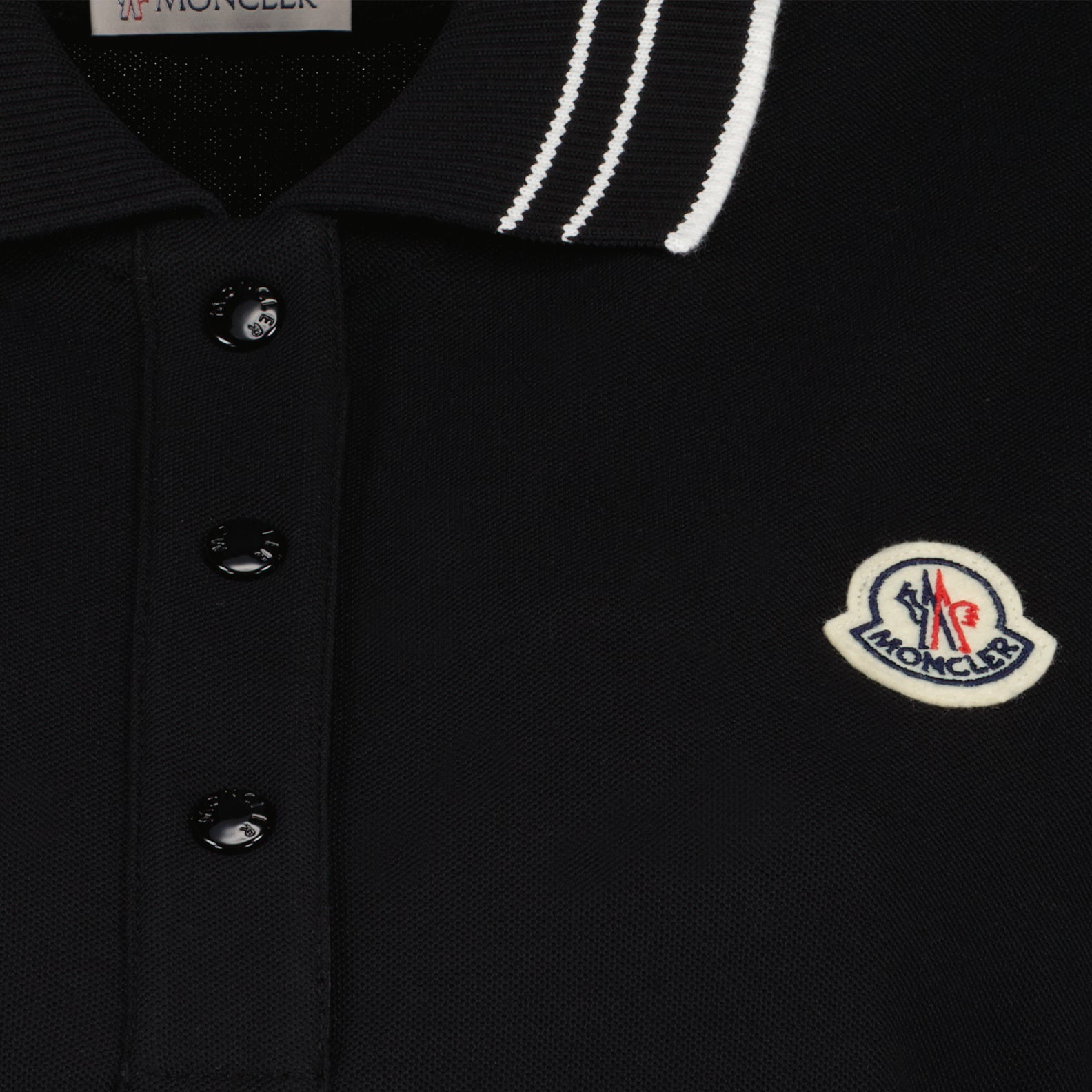 Polos Polo à logo Moncler Preto Femme