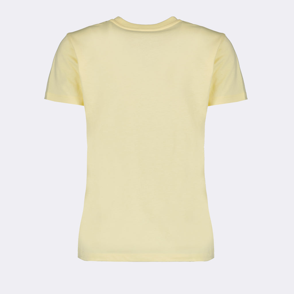 T-shirts T-shirt à logos Moncler Jaune Femme