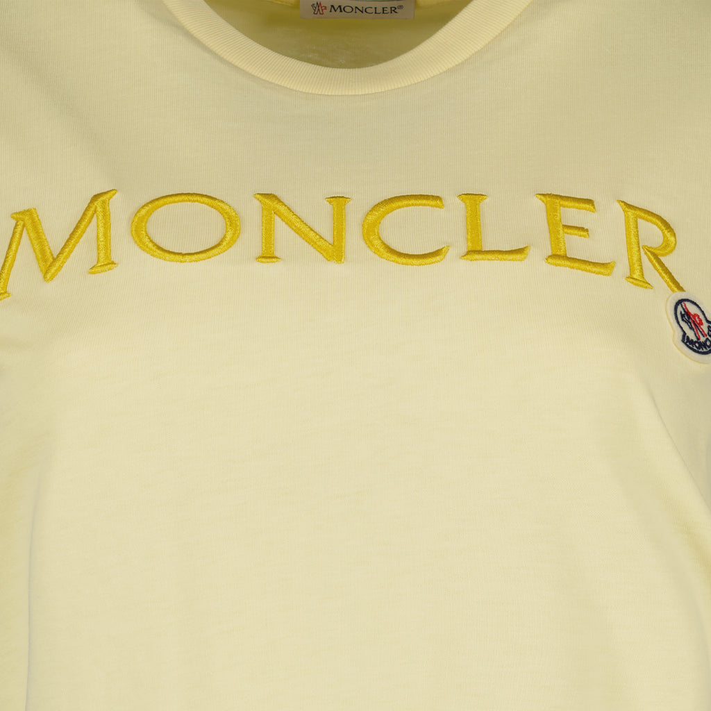 T-shirts T-shirt à logos Moncler Jaune Femme