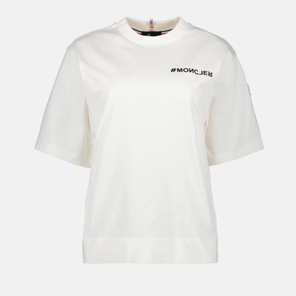 T-shirts T-shirt à logo Moncler Grenoble Blanc Femme