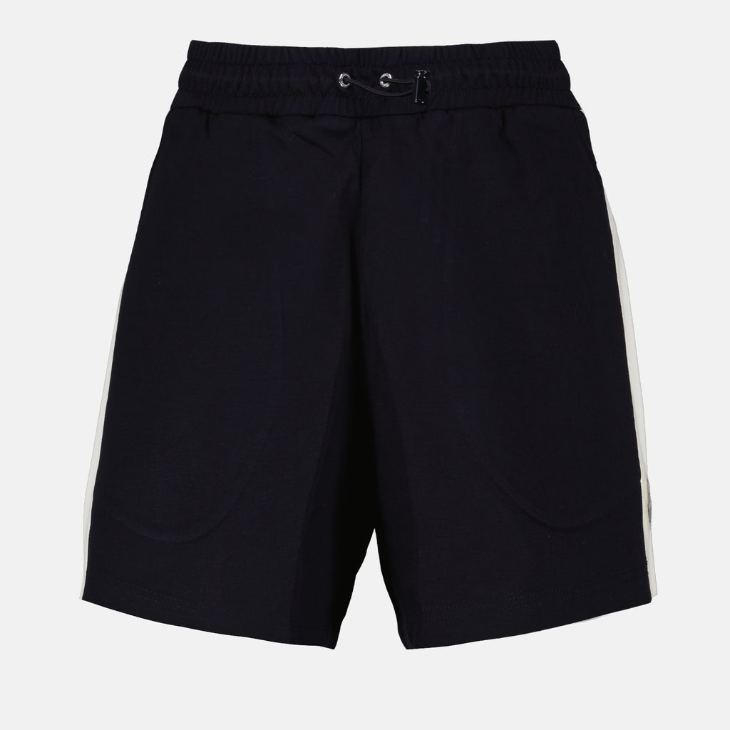 Shorts Short en coton Moncler Bleu foncé Femme