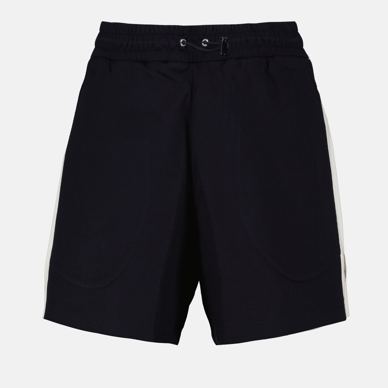 Shorts Short en coton Moncler Bleu foncé Femme