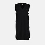 Kleider Robe mi-longue Moncler Schwarz Femme