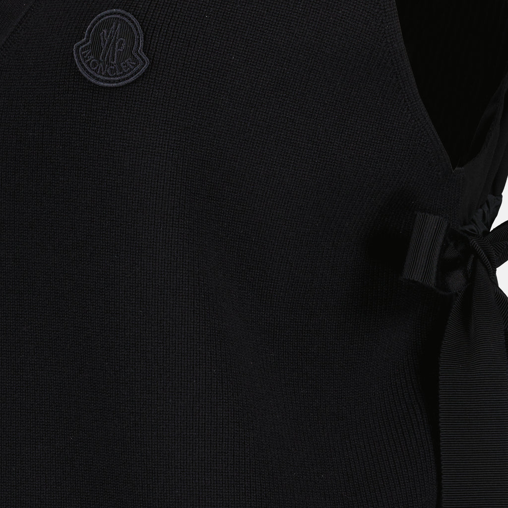Kleider Robe mi-longue Moncler Schwarz Femme