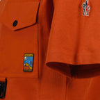 티셔츠 T-shirt à poche Moncler Grenoble 주황색 Homme