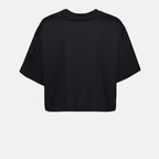 T-shirts T-shirt crop à logo Moncler Noir Femme
