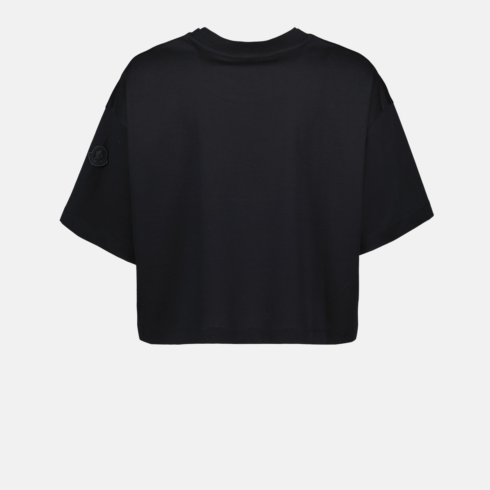 T-shirts T-shirt crop à logo Moncler Noir Femme
