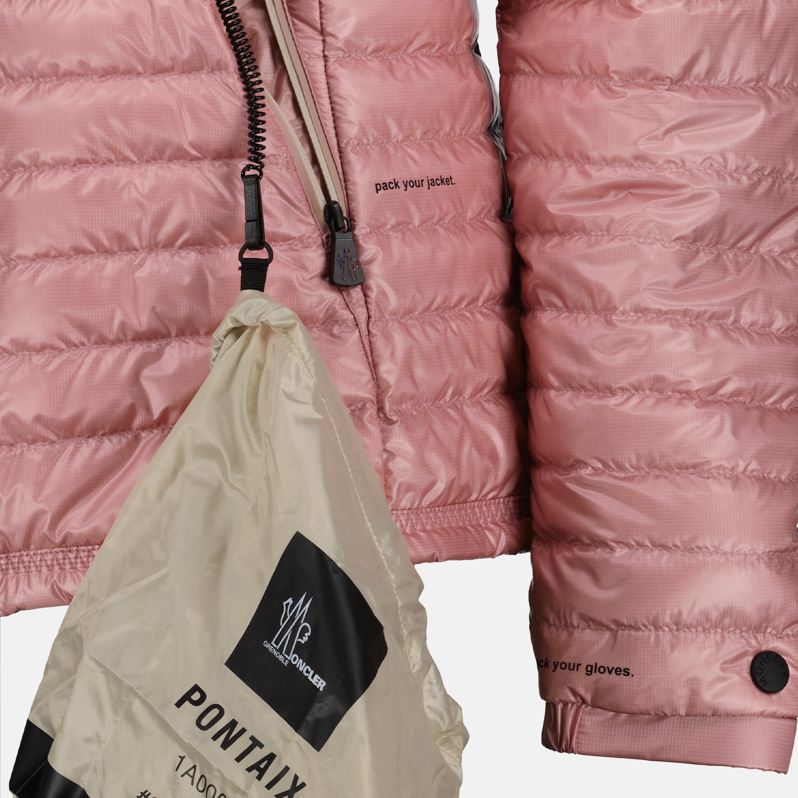 Vestes Veste matelassée Pontaix Moncler Grenoble Rose Femme